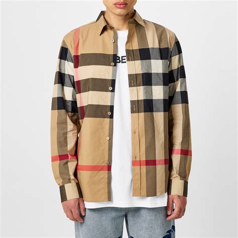 long sleeve men's burberry shirt|Burberry men's shirts 3x.